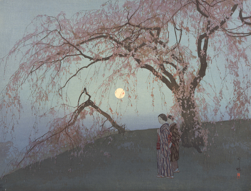 The Wick Culture - Yoshida Hiroshi, Kumoi Cherry Trees, 1926. Courtesy Fukuoka Art Museum. 