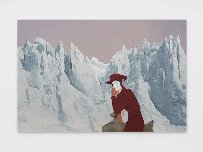 The Wick - Donna Huddleston, Patagonia, 2024. 
Acrylic on linen
© The artist. Photo © White Cube (Eva Herzog)