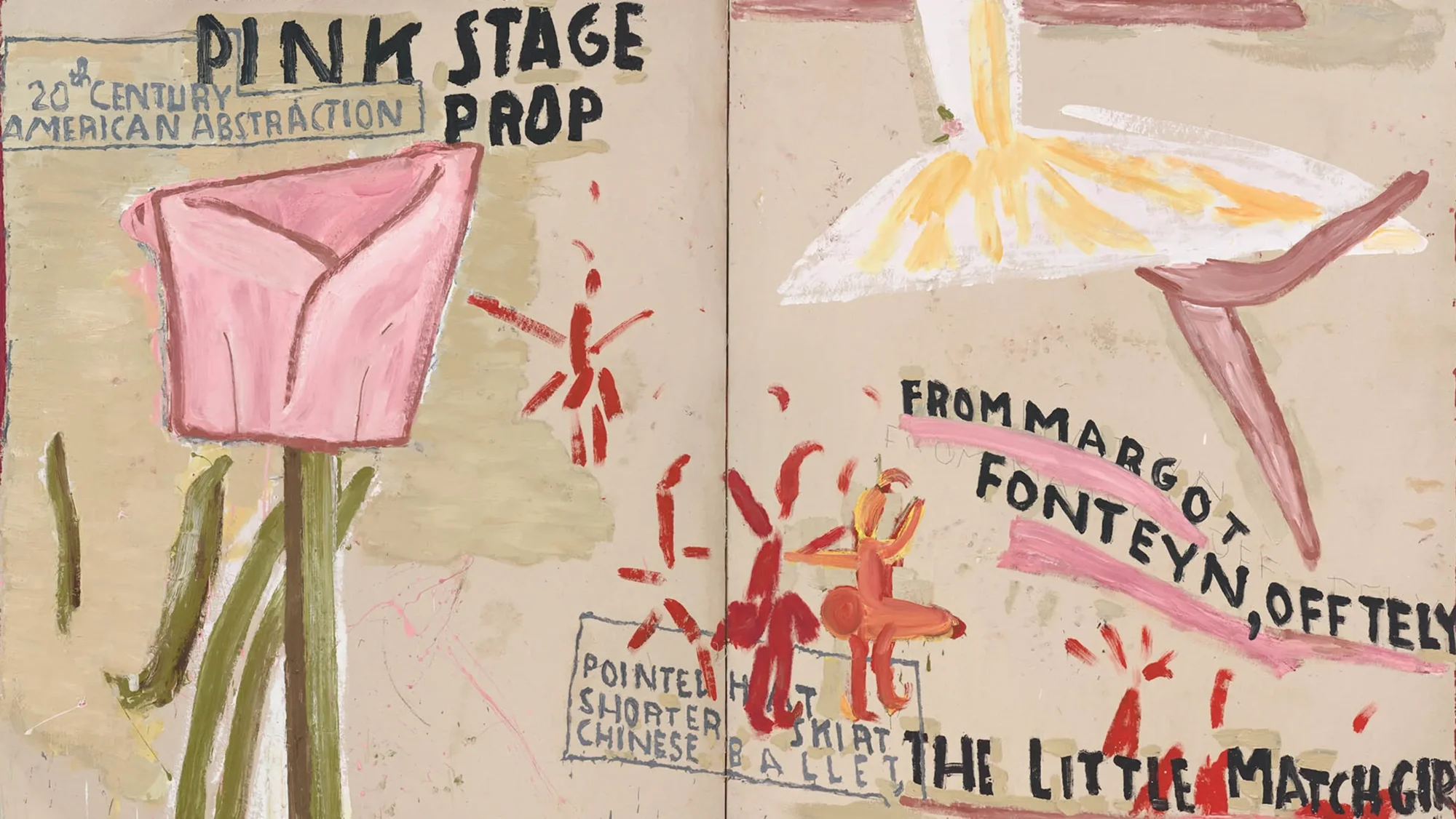 The Wick Culture - Rose Wylie, Ballet Backdrop, 2024 (detail)