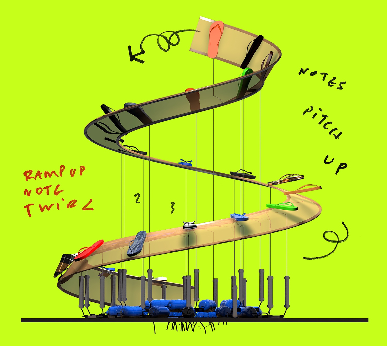 The Wick Culture - Meriem Bennani
Research for Sole crushing, 2024
Courtesy of the artist