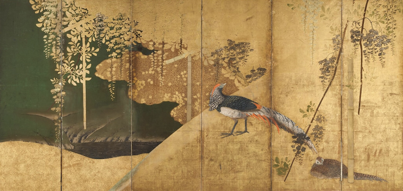 The Wick Culture - Anonymous | Pheasants beneath wisteria | Edo period, late 17th - early 18th century
Courtesy of Sotheby's