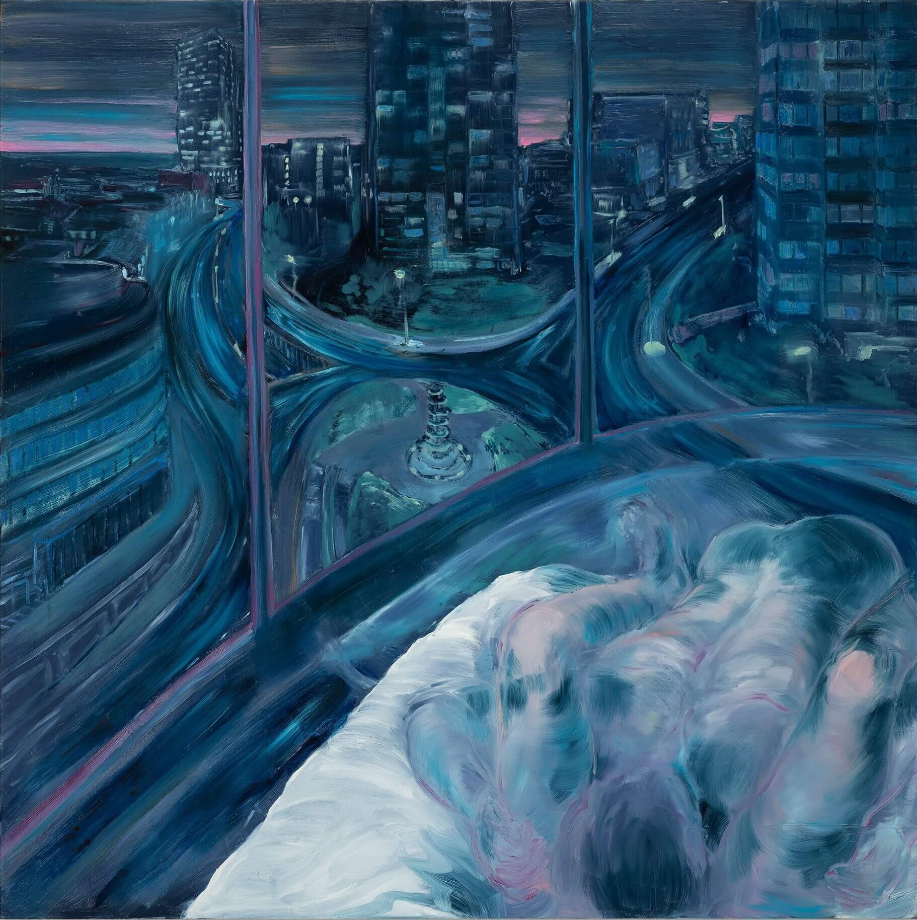 The Wick Culture - Laura Footes
The Roundabout, 2024
Oil on canvas
180 x 180 cm 