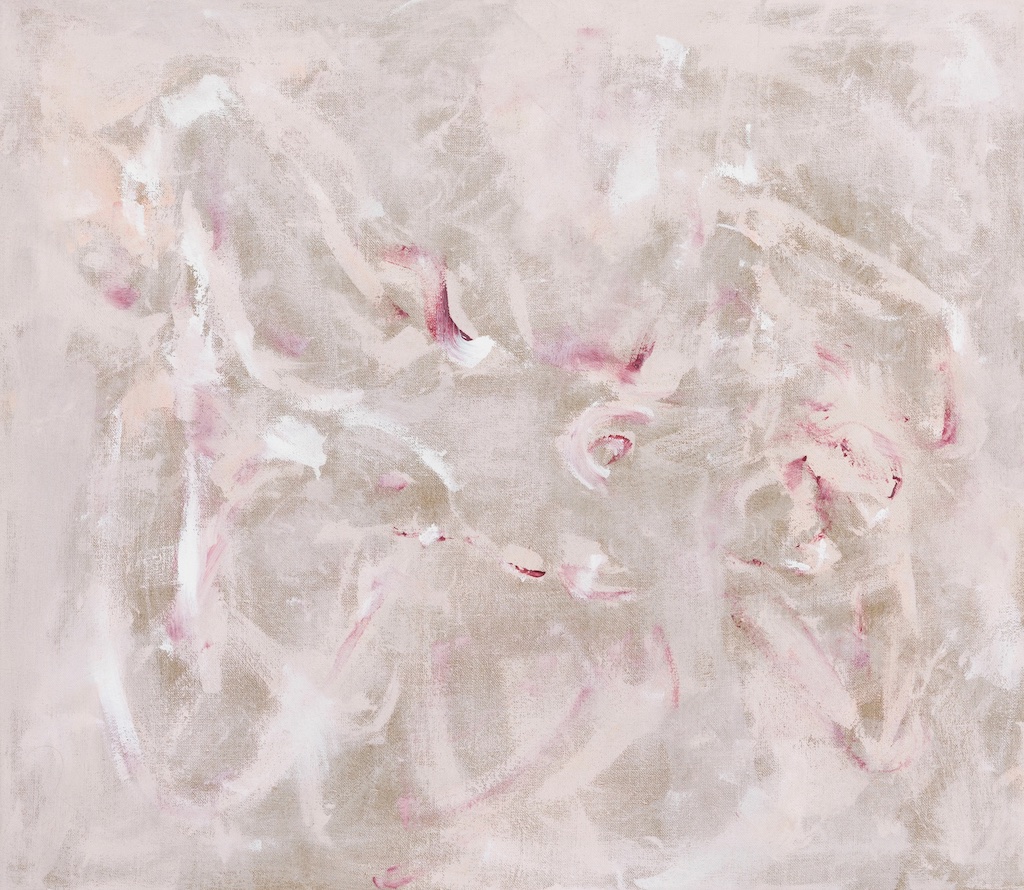 The Wick Culture - Bianca Raffaella, Fading Into Pink, 2024, Acrylic on linen, 71.1 x 81.3 cm