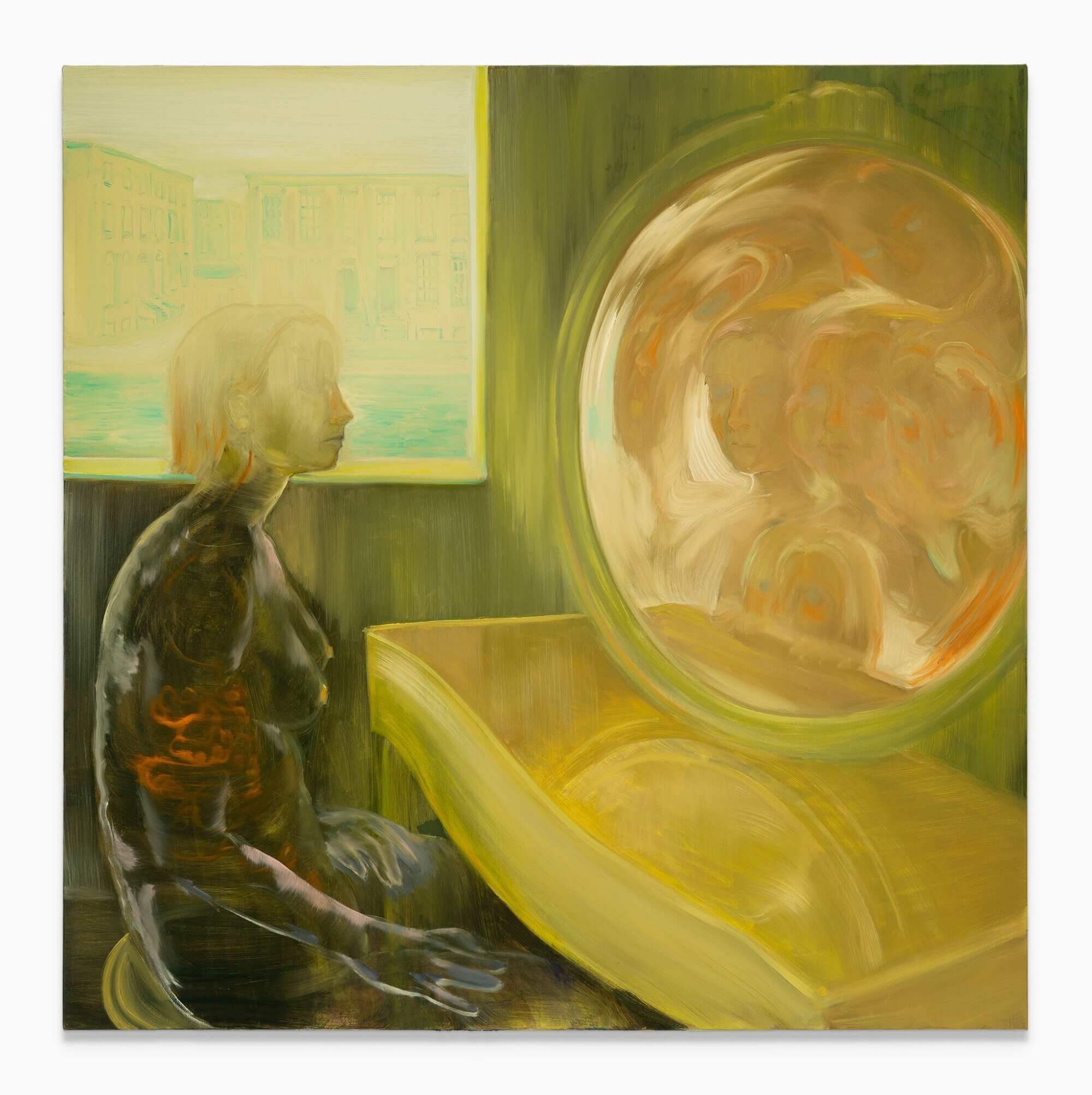 The Wick Culture - Laura Footes
Mirror, 2024
Oil on canvas
120 x 120 cm