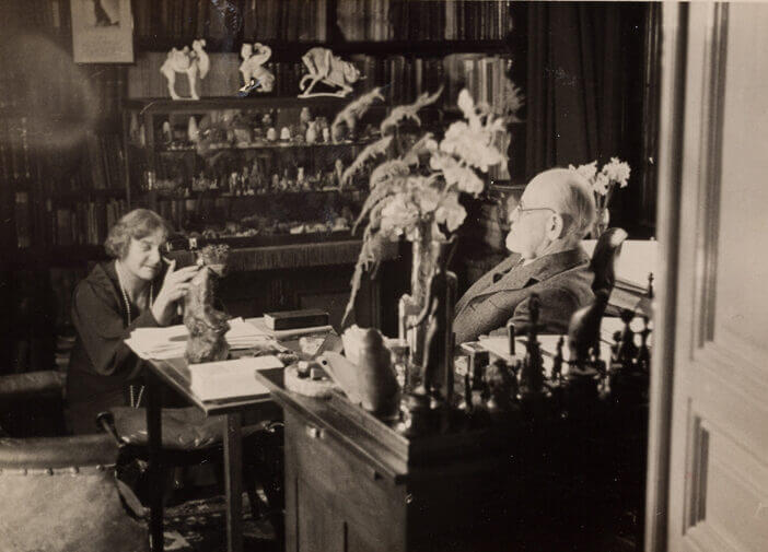 The Wick Culture - Photograph of Marie Bonaparte and Sigmund Freud taken in the study of Berggasse 19, Vienna, 1937
© Freud Museum London