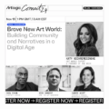 Infographic of four faces, Katy Wickremesinghe, Ekow Eshun, Nick Sargent and Carrie Scott