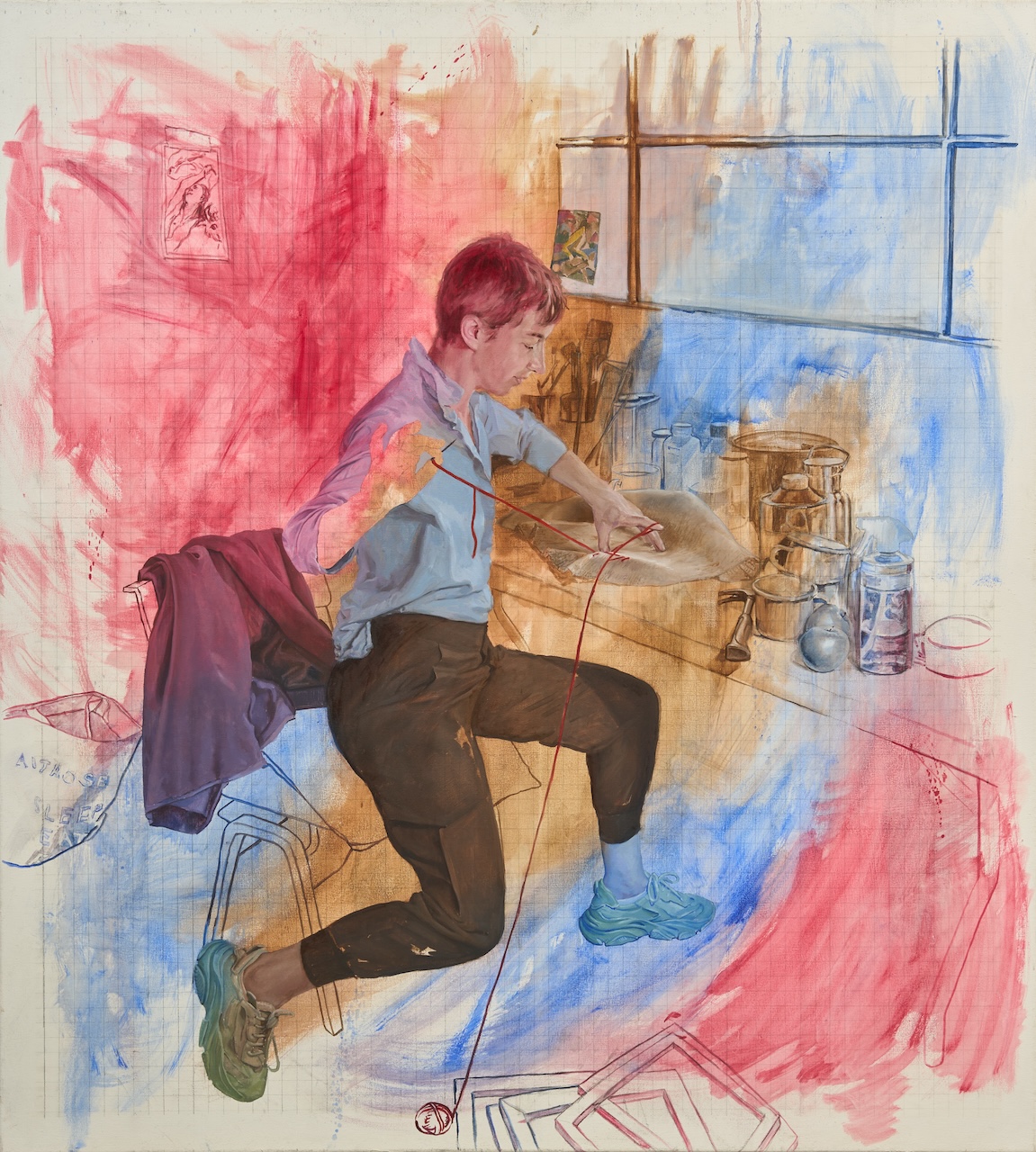 The Wick Culture - Arachne, oil on canvas, 155x140cm, 2025