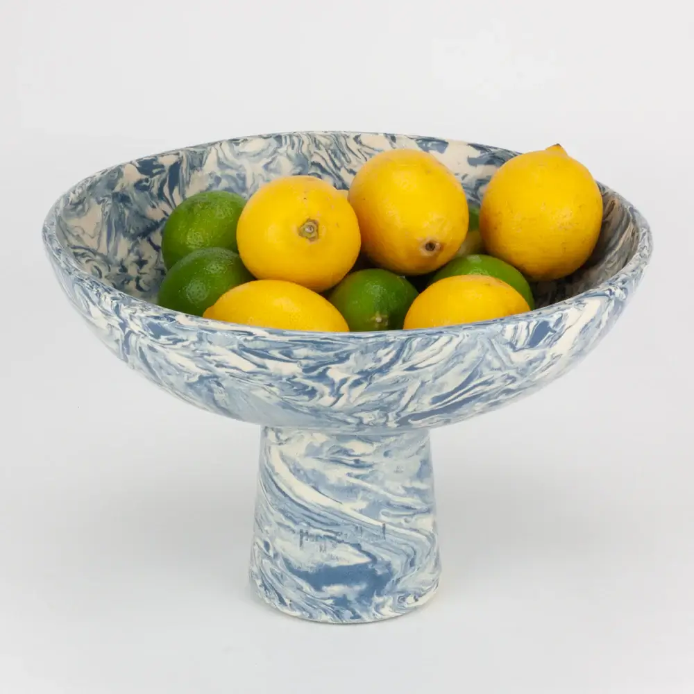 The Wick Culture - Blue & White Galaxy Extra Large Chalice by Henry Holland Studio 