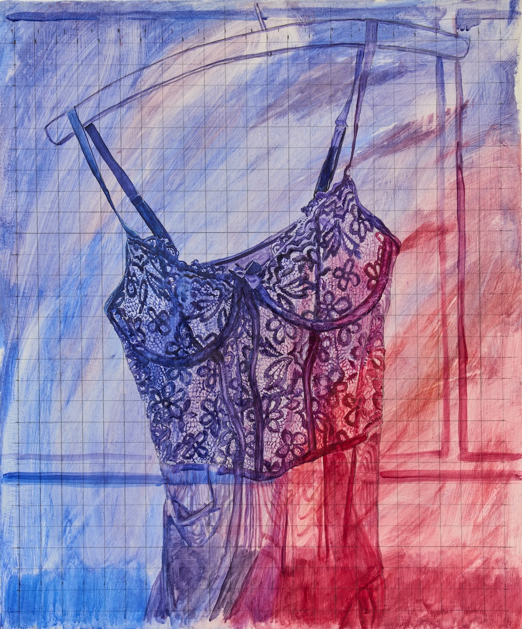The Wick Culture - Salmacis Dress, oil on canvas, 50x40cm, 2025