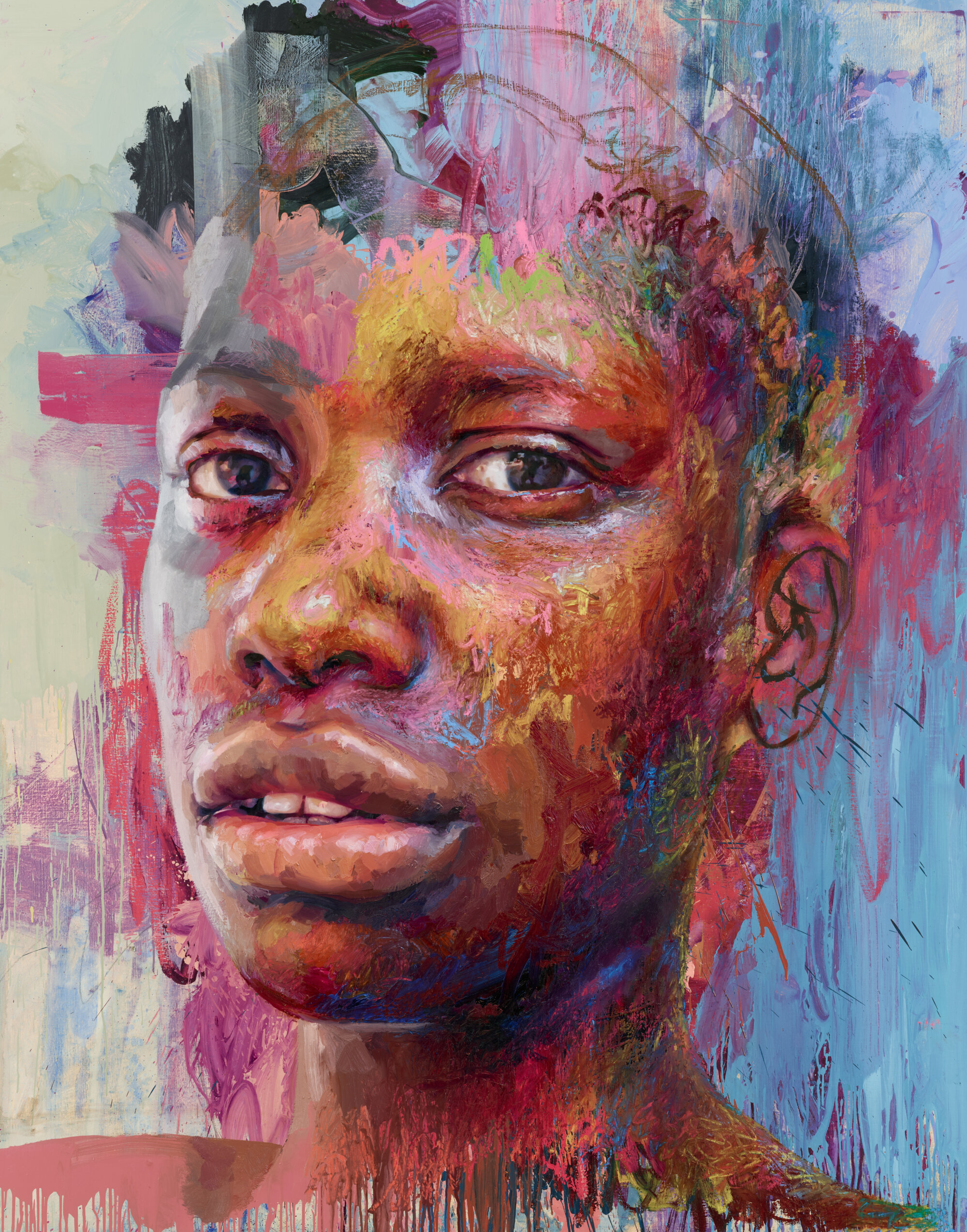 The Wick Culture - Jenny Saville, Chasah, 2020, Private Collection. Courtesy of Gagosian and Jenny Saville