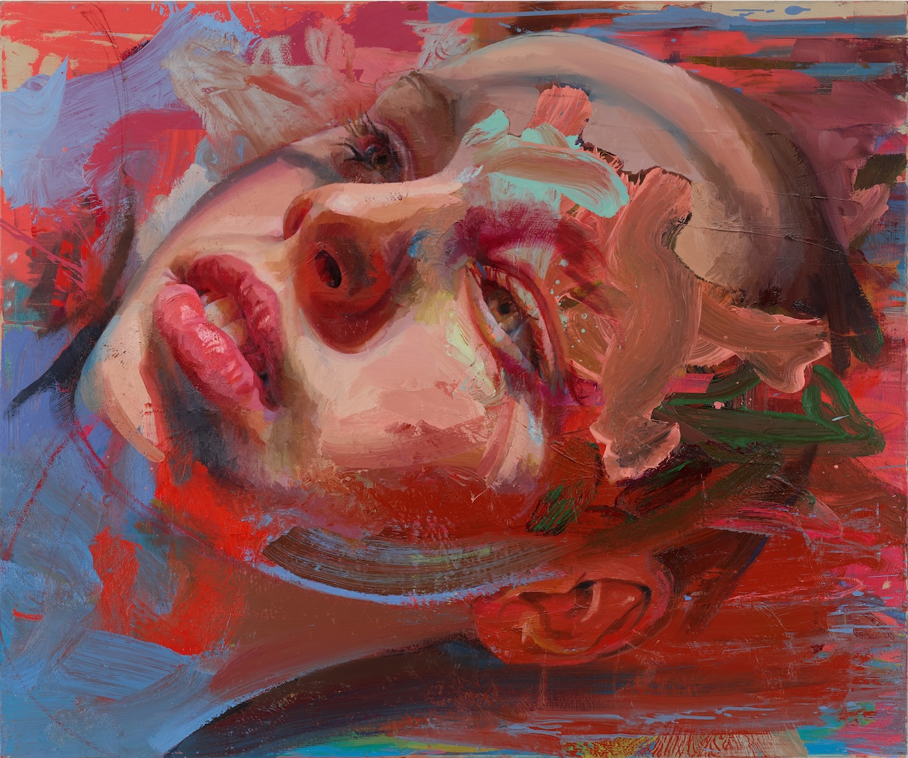 The Wick Culture - Jenny Saville, Drift, 2020-2022, Private Collection. Courtesy of Gagosian and Jenny Saville