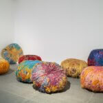 Multiple colour yarn balls