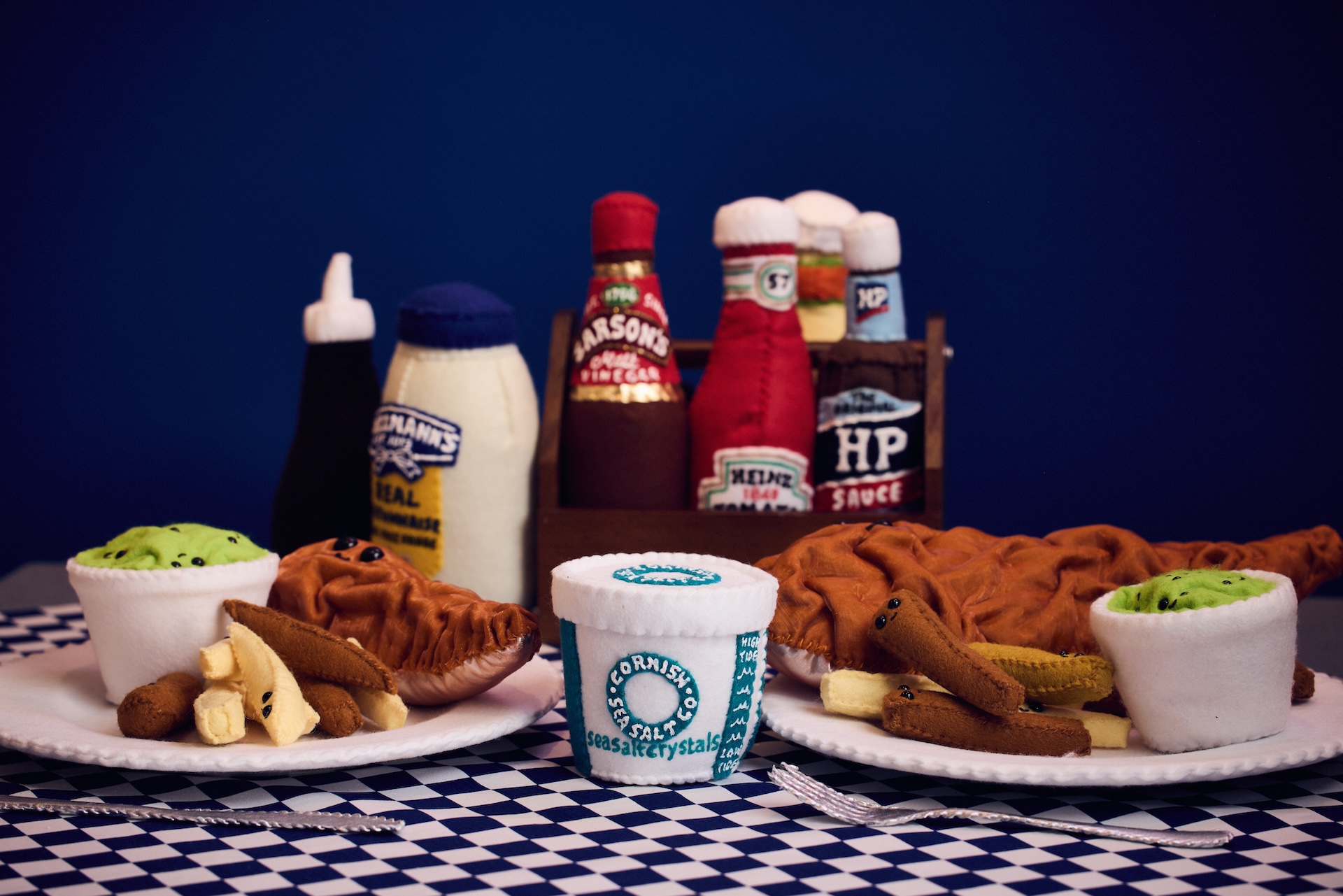 The Wick Culture - Lucy Sparrow - The Bourdon St Chippy at the Lyndsey Ingram Gallery photographed by Alun Callender for JBPR
