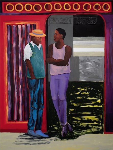 The Wick Culture - Lubaina Himid, Try Out a Few of Them (2025).
Acrylic on canvas. Courtesy Hollybush Gardens, London and Greene NaMali, New York. Photo: Gavin Renshaw