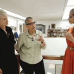 Three woman in conversation