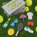 Tennis-themed biscuits