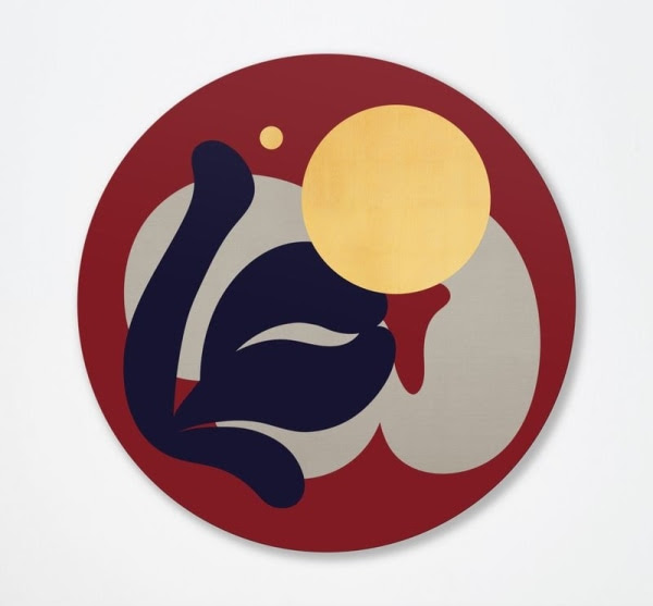 The Wick Culture - Sinta Tantra The Sun is God , 2025 Tempera and 24ct gold leaf mounted onto wood panel 100 x 100 cm 39 3/8 x 39 3/8 in