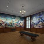 Walls with floral paintings