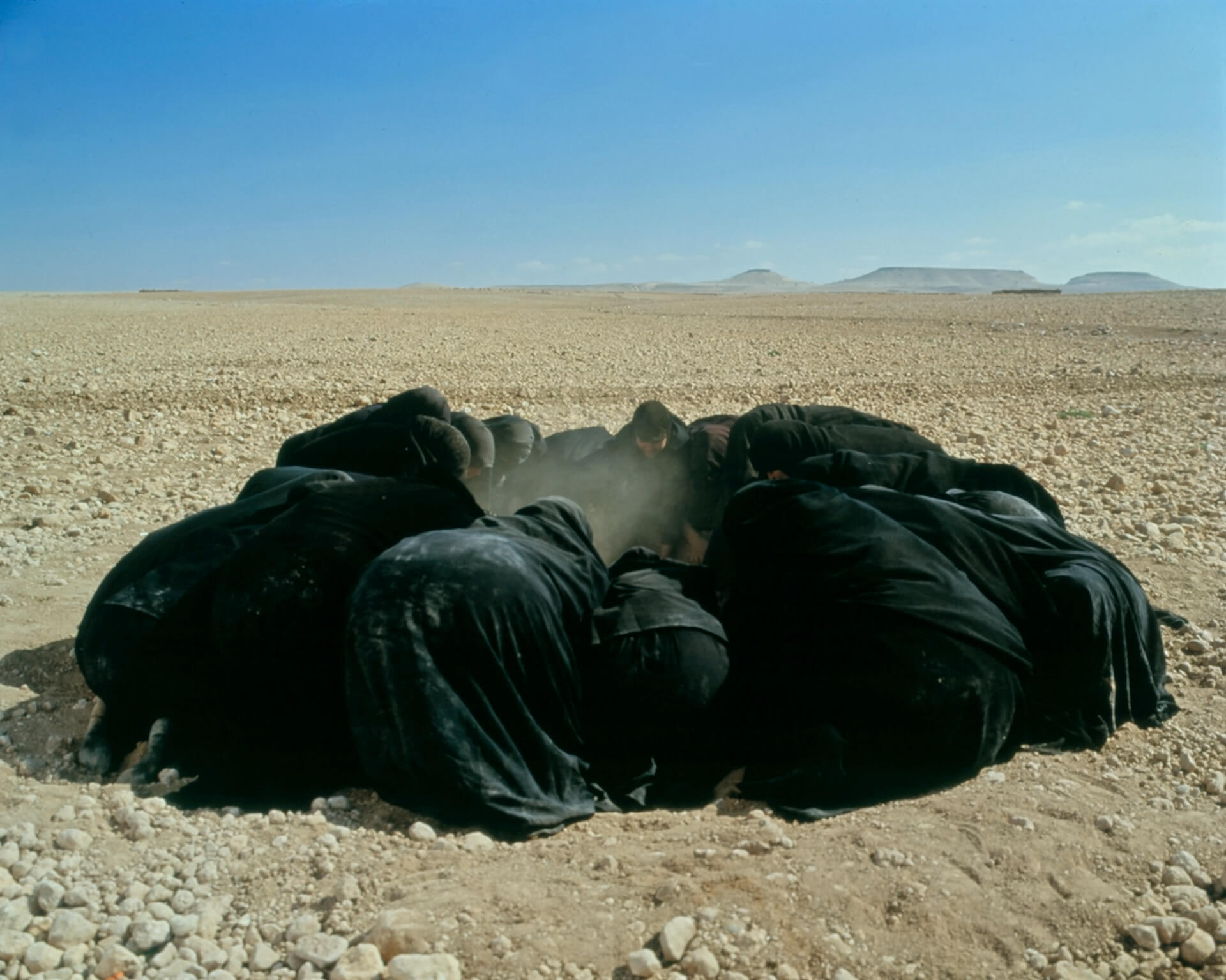 The Wick Culture - Shirin Neshat, Passage series, 2001 Color photograph.Copyright Shirin Neshat. Courtesy of the artist and Gladstone Gallery