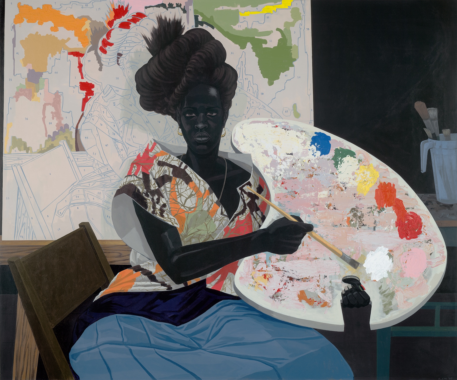 The Wick Culture - Kerry James Marshall, Untitled, 2009. Acrylic on PVC panel, 155.3 x 185.1. Yale University Art Gallery, Purchased with the Janet and Simeon Braguin Fund and a gift from Jacqueline L. Bradley, B.A. 1979. © Kerry James Marshall