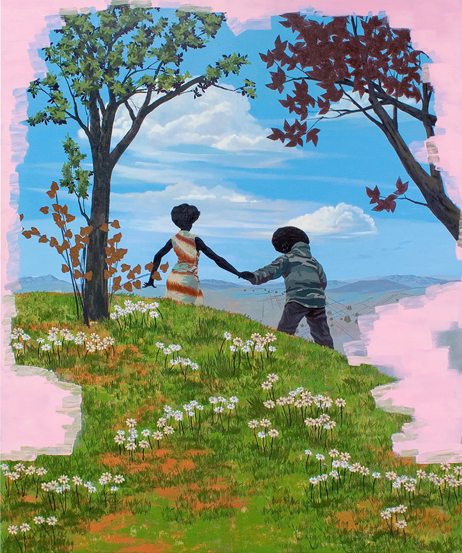 The Wick Culture - Kerry James Marshall, Vignette #13, 2008. Acrylic on PVC panel, 182.9 x 152.4 cm. Susan Manilow Collection. © Kerry James Marshall. Image courtesy of the artist and Jack Shainman Gallery, New York