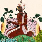 An artwork of a deity