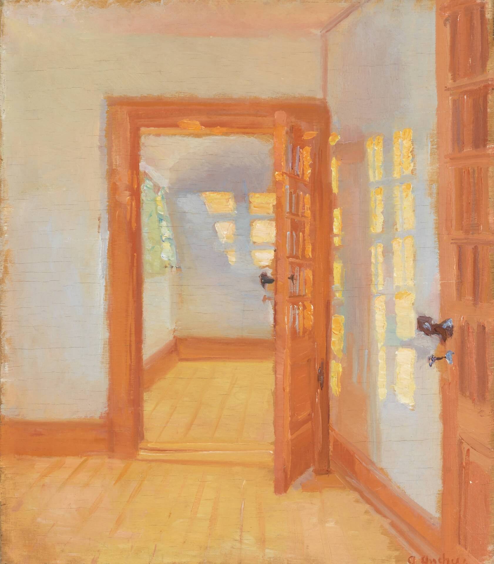 The Wick Culture - Anna Ancher, Interior. Brøndum's Annex, 1916. Courtesy of Skagens Museum.