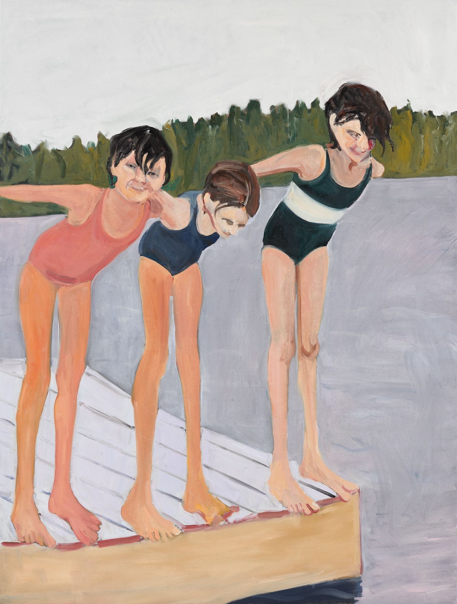 The Wick Culture - Chantal Joffe, Divers, 2025. Courtesy of the artist and Victoria Miro