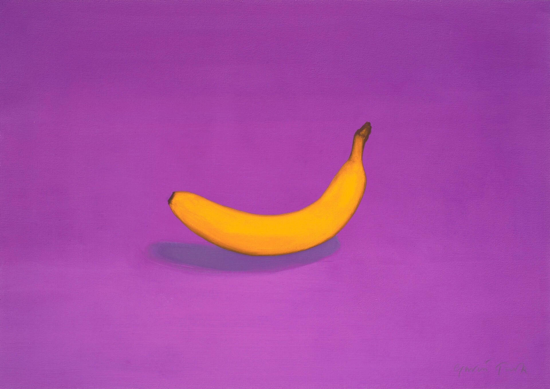 The Wick Culture - Gavin Turk, Still Life with Banana (Ultraviolet), Published by Manifold Editions, 2025. (c) Gavin Turk and Manifold Editions