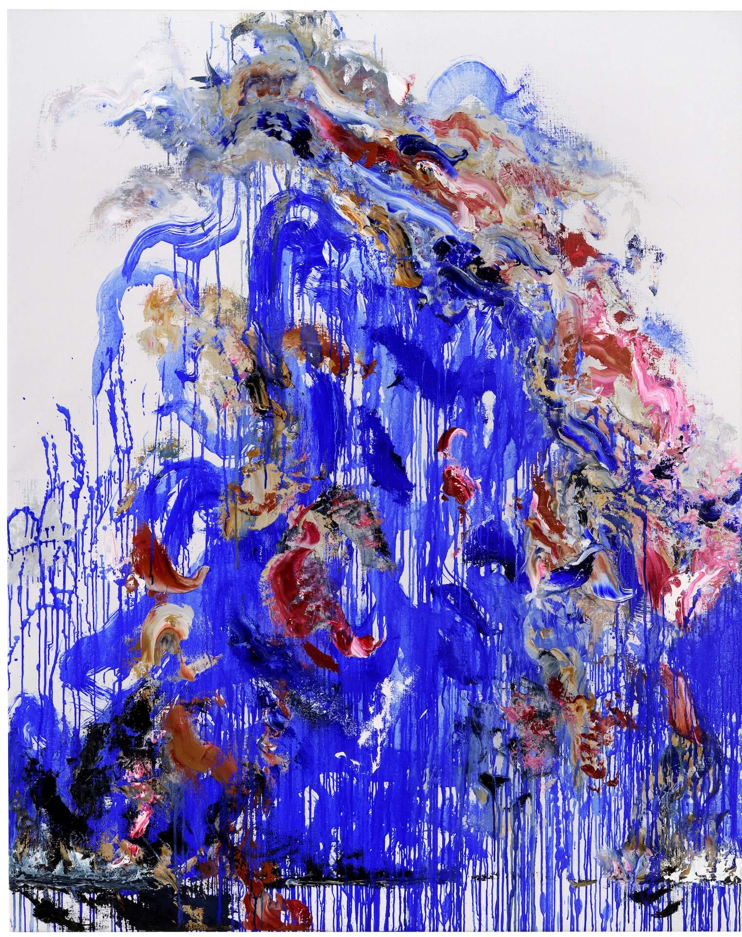 The Wick Culture - Maggi Hambling, Wall of water, sunset, oil on canvas, 2025_60x48 inches, courtesy the artist and Frankie Rossi Art Projects