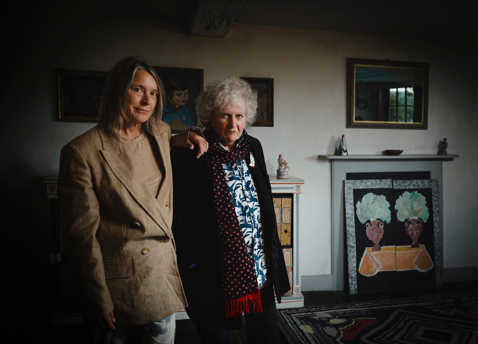 The Wick Culture - Sarah Lucas and Maggi Hambling, photo by Steven Hatton