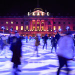 People ice skating at Somerset House