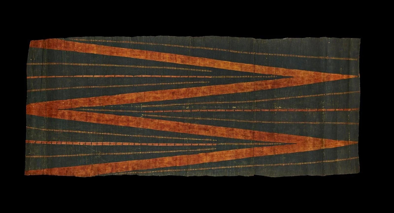 The Wick Culture - Kapa (barkcloth), Hawai'i, possibly late 1700s-early 1800s. Credit: British Museum