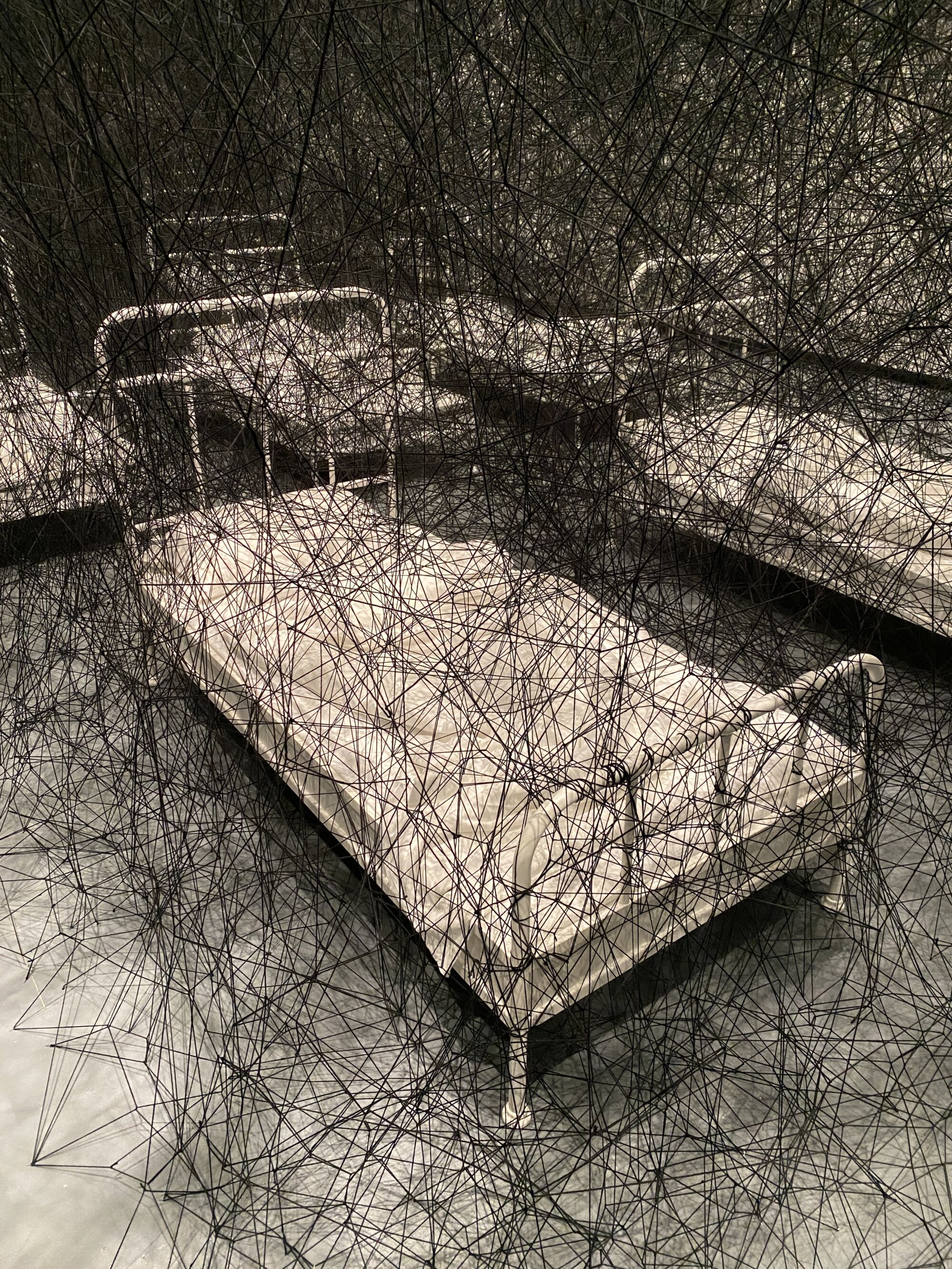 The Wick Culture - Chiharu Shiota, During Sleep, 2026. Photographed by The Wick