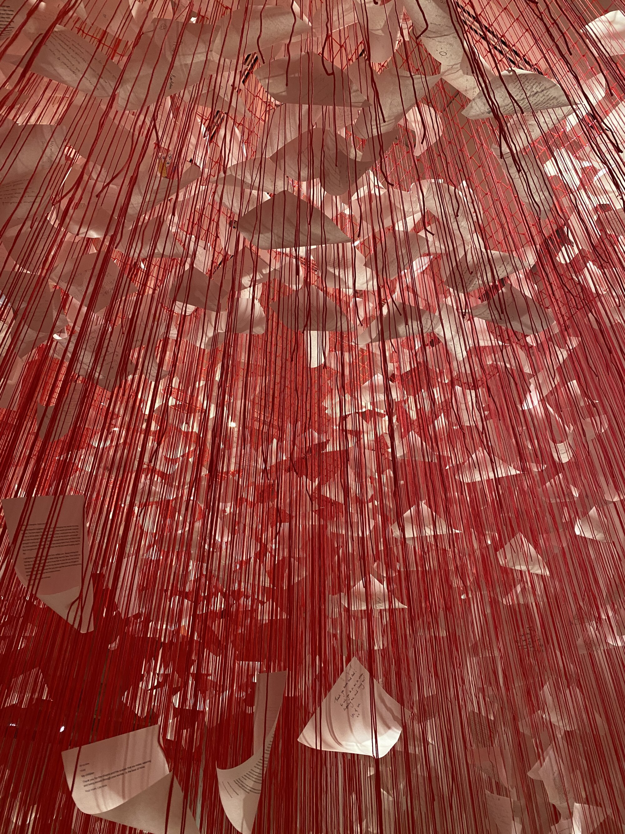 The Wick Culture - Chiharu Shiota, Letters of Thanks, 2026. Photographed by The Wick