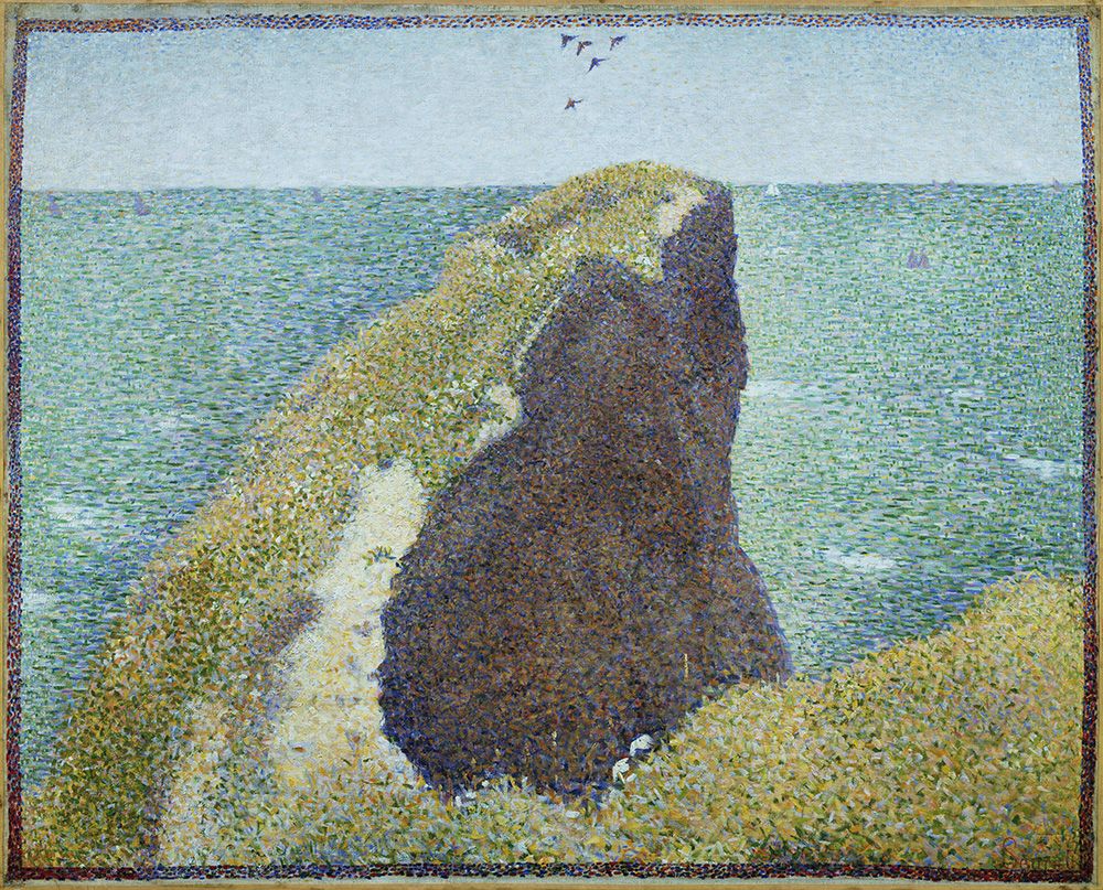 The Wick Culture - Seurat, Le Bec du Hoc, Grandcamp, 1885, Tate purchased 1952 © Tate