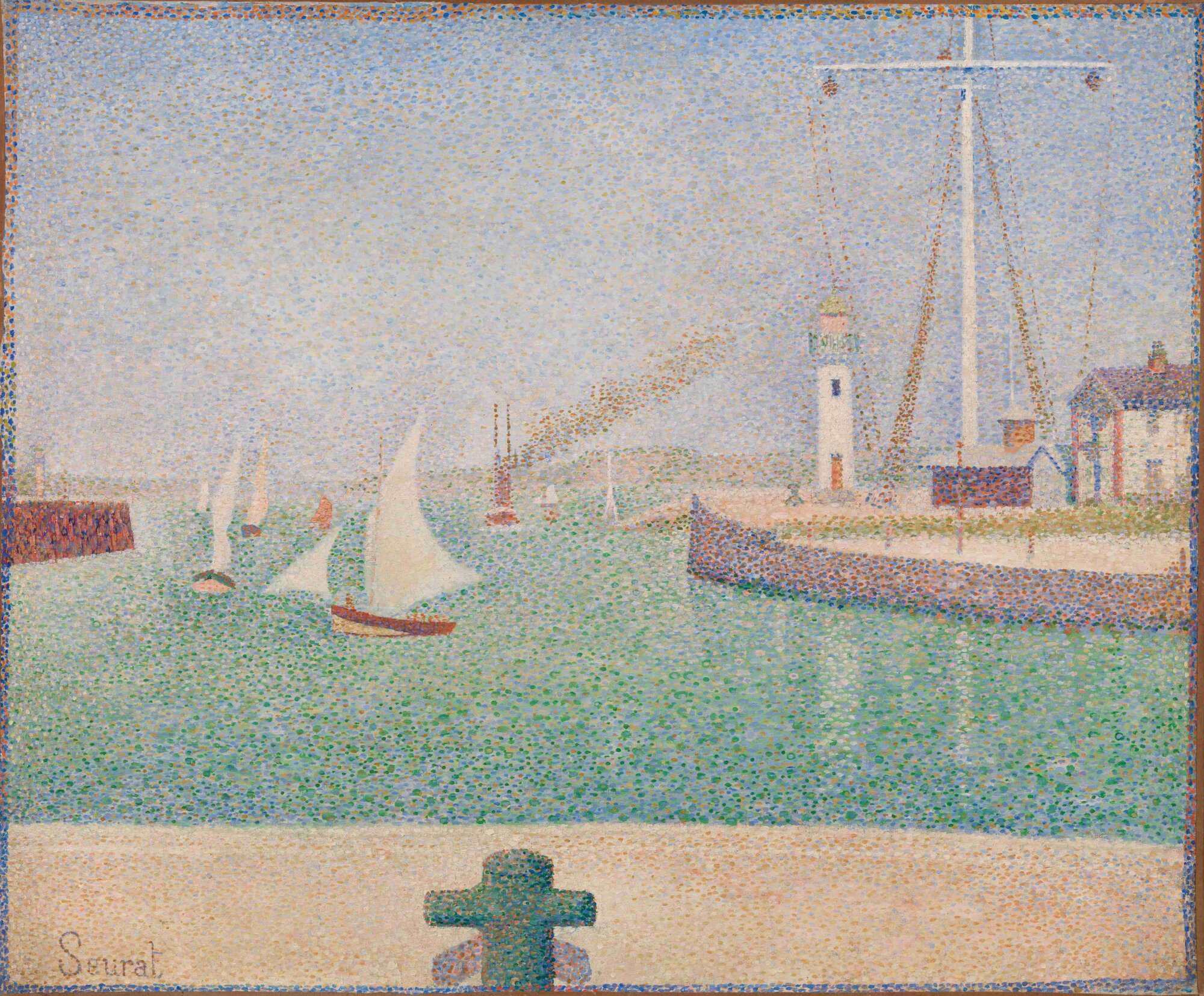 The Wick Culture - Seurat, Entrance to the Port of Honfleur, 1886, Barnes Foundation, Philadelphia. Photo © 2025 Barnes Foundation. All rights reserved