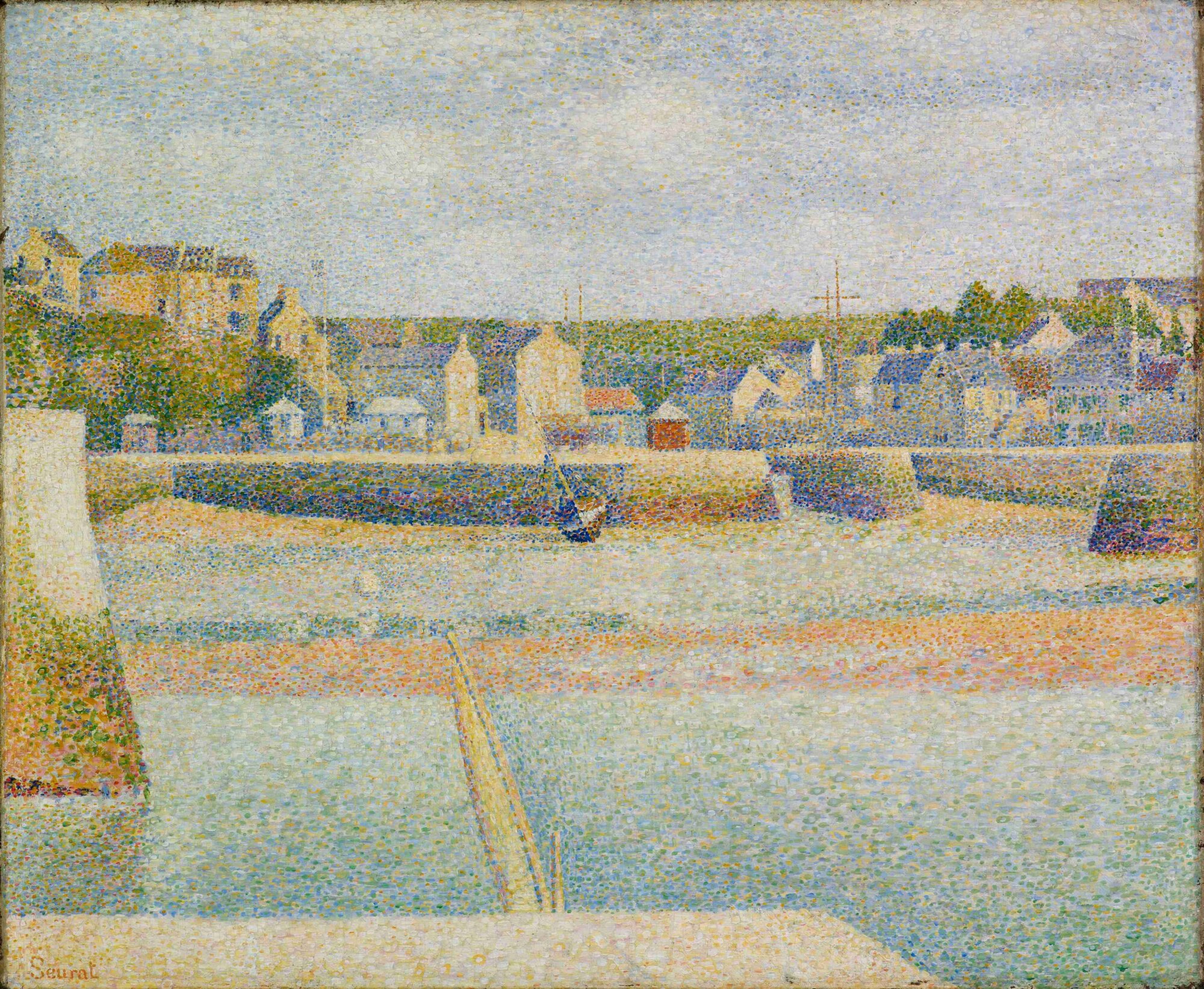 The Wick Culture - Seurat, Port-en-Bessin, Outer Harbour Low Tide, 1888, Saint Louis Art Museum, Museum Purchase. Image Saint Louis Art Museum
