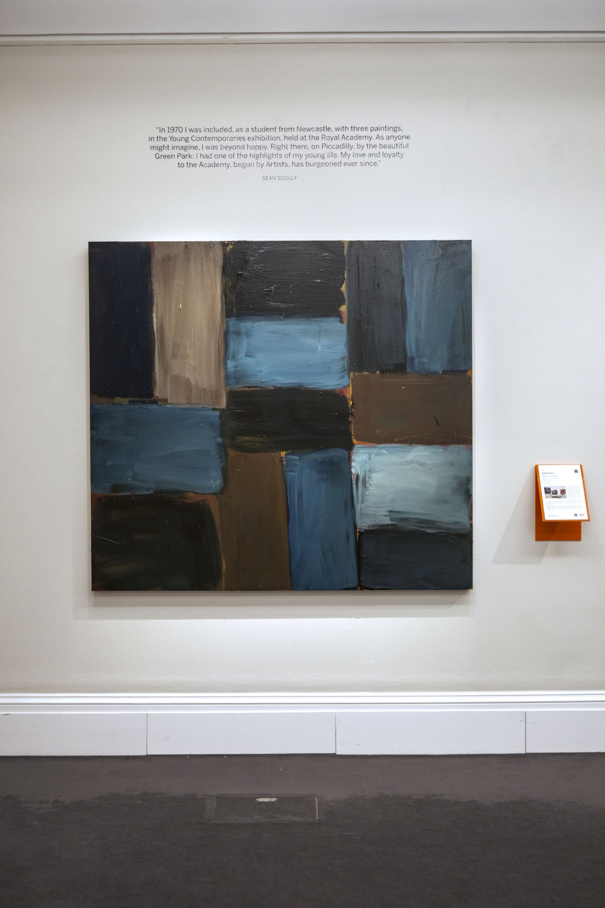 The Wick Culture - Sean Scully, Tappan Deep Brown Blue, 2025