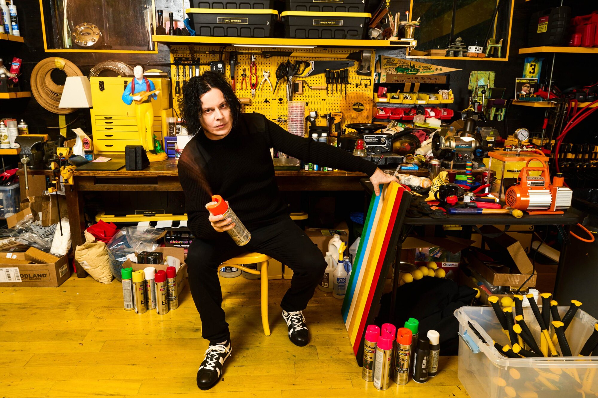 The Wick Culture - Jack White in the Studio, Photographed by David James Swanson © The Artist