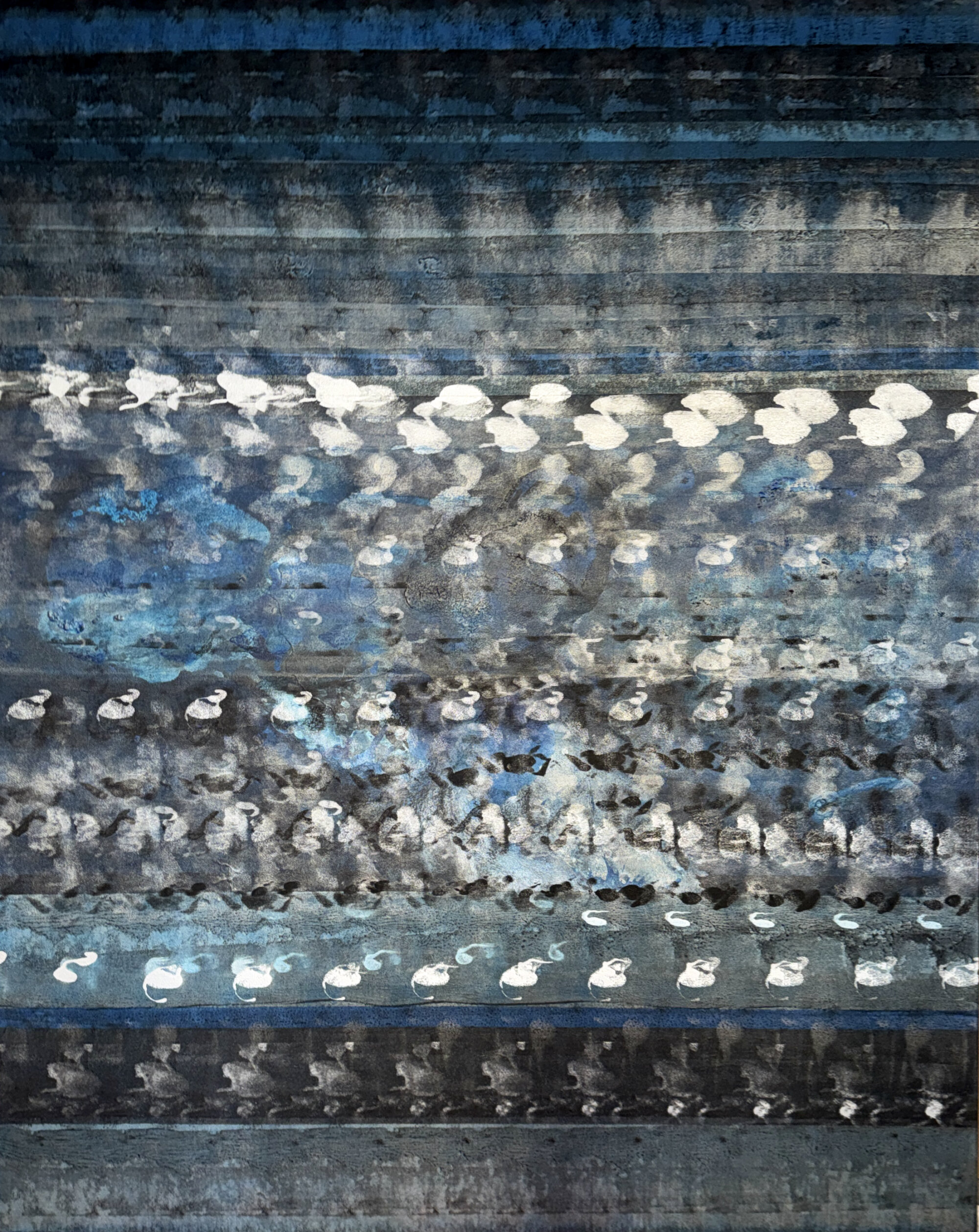 The Wick Culture - Azadeh Ghotbi, Untitled (2023) Acrylic on canvas 100x100cm