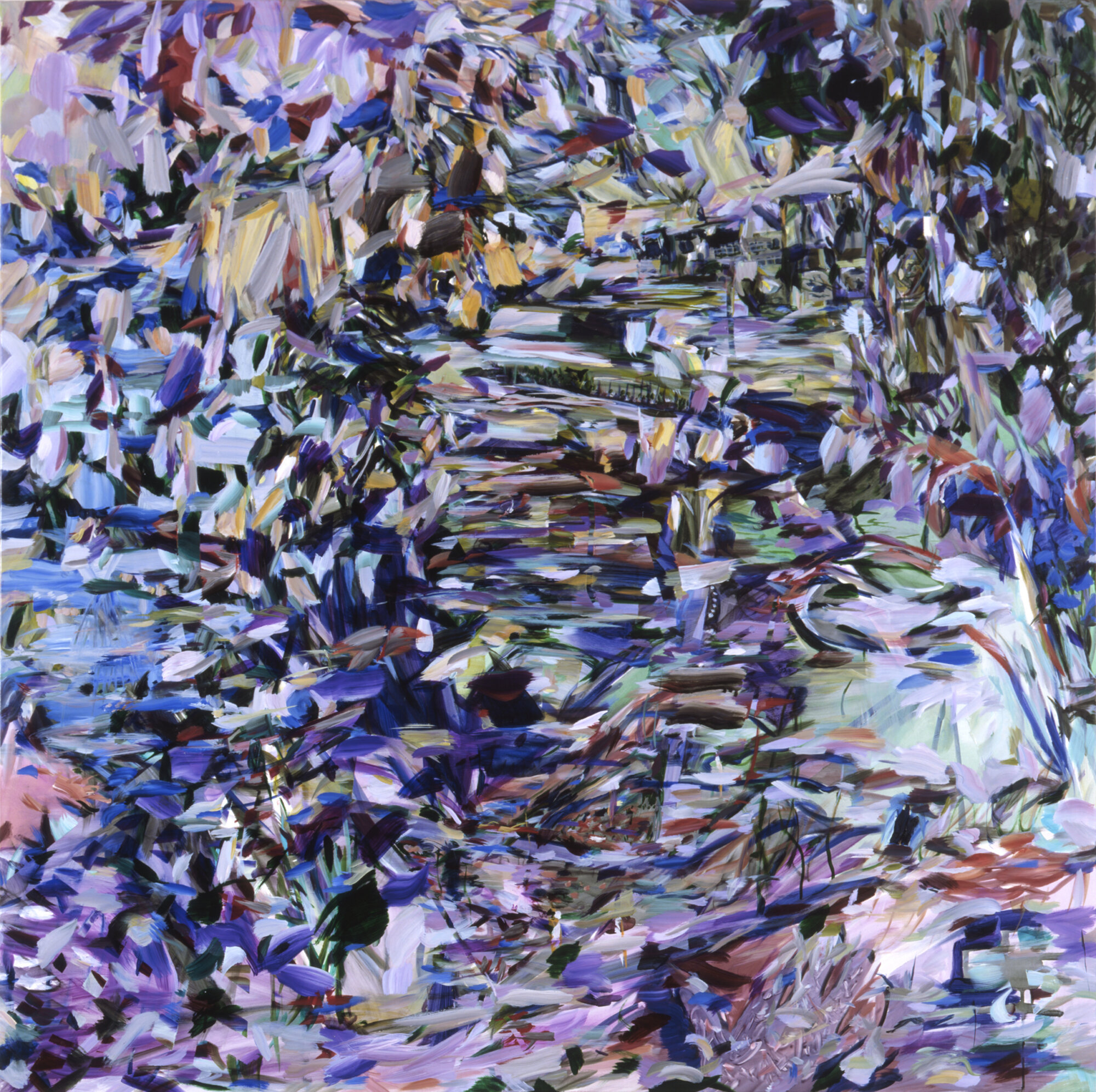 The Wick Culture - Naomie Kremer, Twister (2010) Oil on linen, 35 1/2 x 45 inches