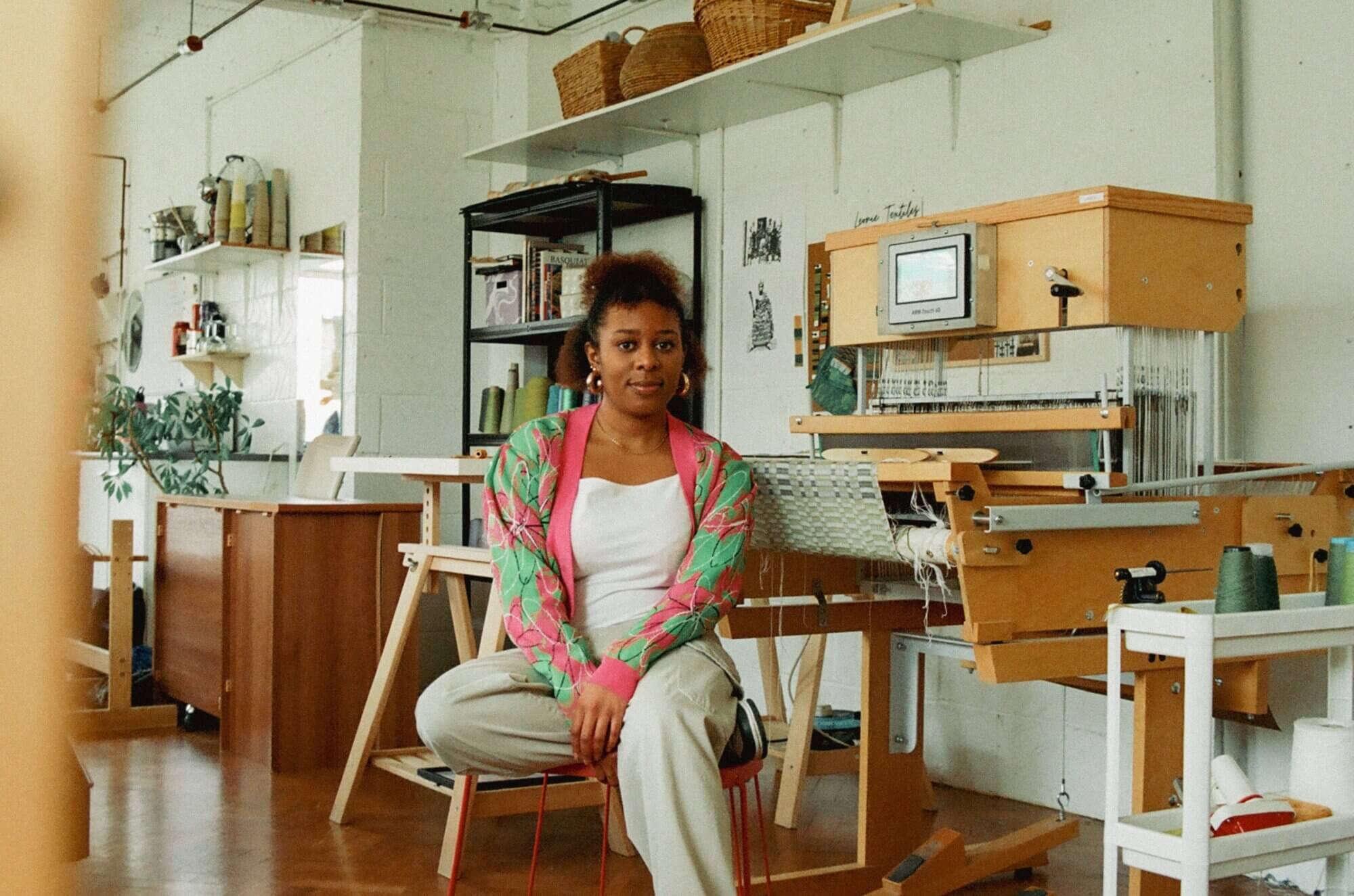 The Wick Culture - Textile artist Leonie Edmead, Photo credit: Takenya Holness