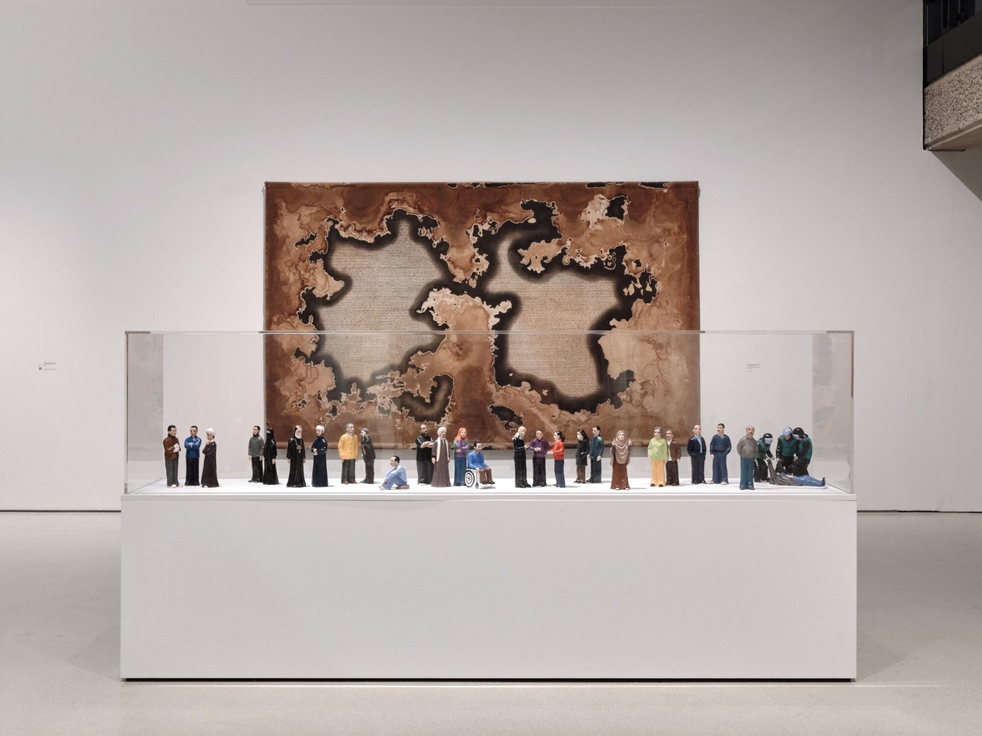 The Wick Culture - And So What? (2009-2010) by
Abdoulaye Ndoye and Elshaab (The
People) (2012) by Moataz Nasr, Project a
Black Planet: The Art and Culture
of Panafrica, Installation View, 11 Jun – 6
Sep 2026 © Thomas Adank/Barbican Art
Gallery