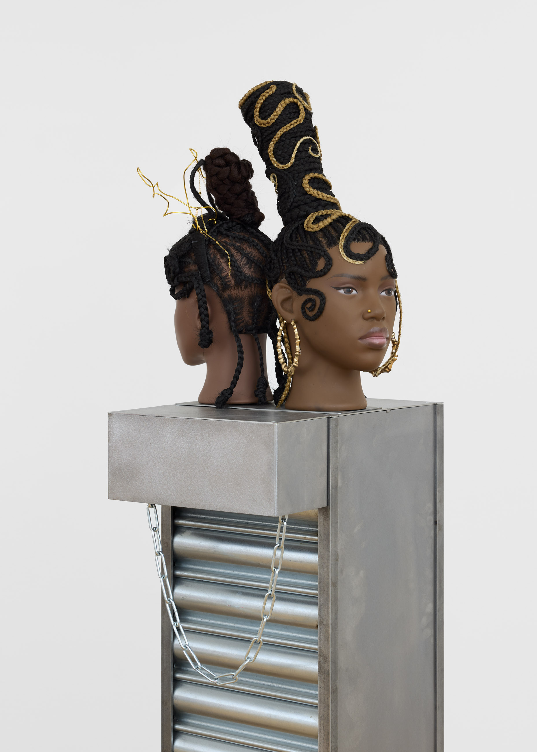 The Wick Culture - Alvaro Barrington, Ariel Cumberbatch, Shamara Roper, Never let them know ur next move, 2026 (detail). Courtesy the artist and Emalin, London © Alvaro Barrington. Photo: Stephen James