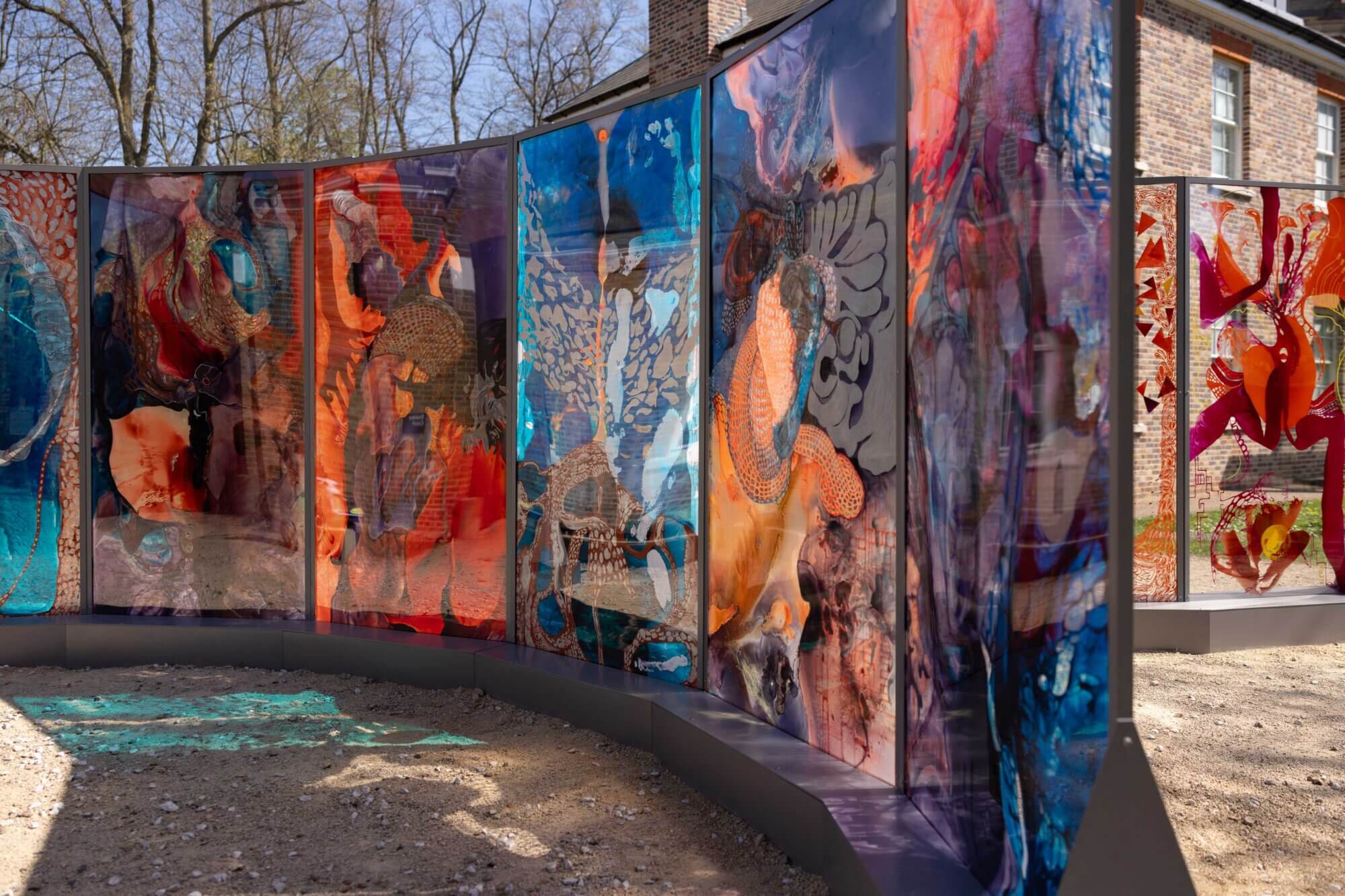 The Wick Culture - Bryony Ella, My Body is a Sundial, 2025. Installation image at Orleans House Gallery. Courtesy of the artist. Photography by Ewelina