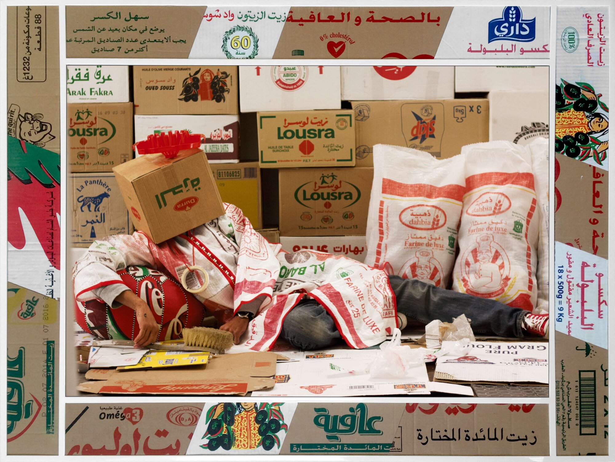 The Wick Culture - Rubbish Odalisque, framed photography by ©Hassan Hajjaj, 2010/1431. Courtesy of Hassan Hajjaj Studio