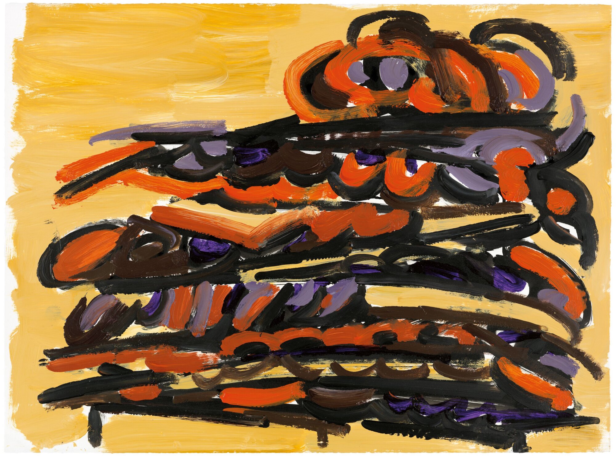 The Wick Culture - Phyllida Barlow
untitled
2002
Acrylic on paper
56 x 76 cm / 22 x 29 7/8 inches
© Phyllida Barlow Estate. Courtesy the Phyllida Barlow Estate and Hauser & Wirth. Photo: Alex Delfanne
