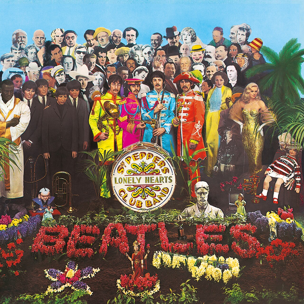 The Wick Culture - Album cover for The Beatles, Sgt. Pepper's Lonely Hearts Club Band, 1967. Peter Blake, Jann Haworth, Photograph by Michael Cooper.