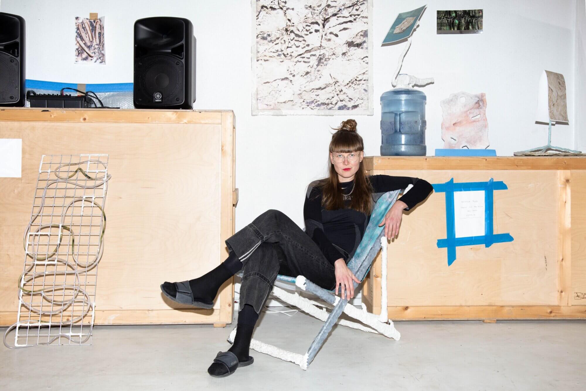 The Wick Culture - Kristina Õllek in her studio. Photo by Kert Viiart-Õllek